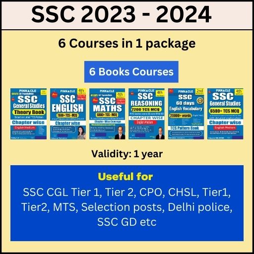 SSC 2023 -2024 online course : 6 books videos + class notes